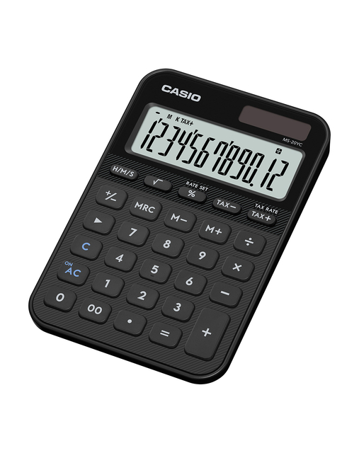 Rekenmachine Casio MS-20YC-BK zwart — Foto 2 van 2