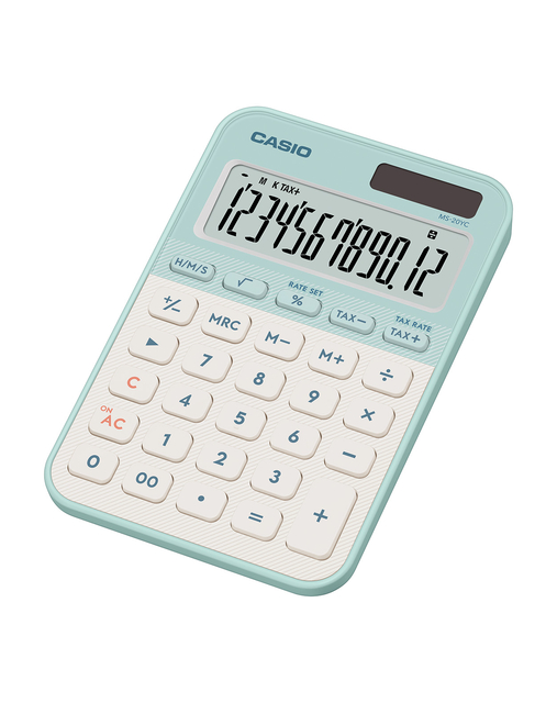 Rekenmachine Casio MS-20YC-LG groen — Foto 2 van 2