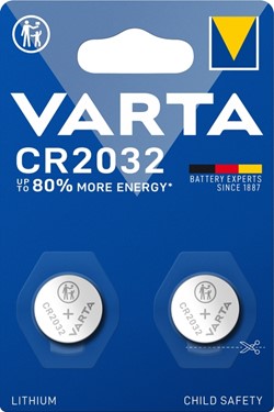 Batterij VARTA knoopcel 2x CR2032 lithium