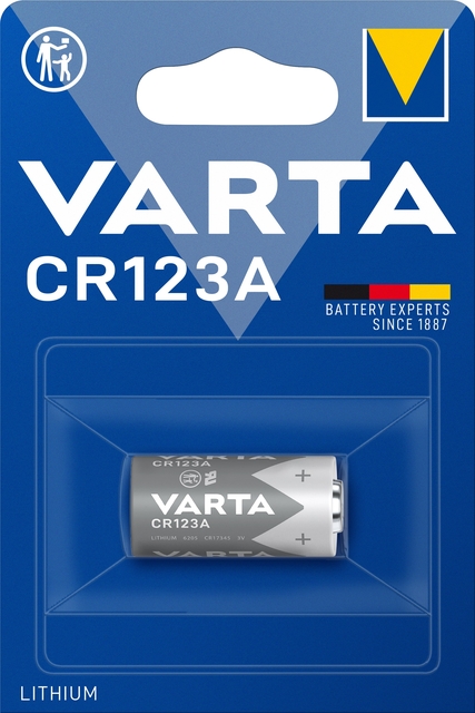 Batterij VARTA Cylindrical 1x CR123A lithium afbeelding