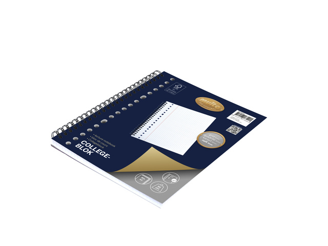 Collegeblok Multo A5 ruit 5mm 17 gaats 160 pagina's 90 gram afbeelding