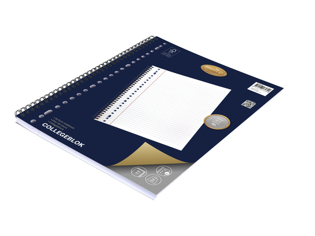 Collegeblok Multo A4 lijn 23 gaats 160 pagina's 90 gram afbeelding