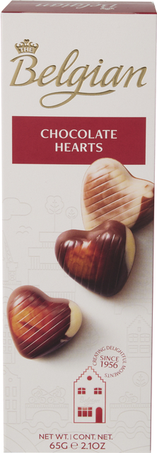 Chocolade The Belgian hartjes 65 gram
