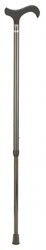 Wandelstok Able2 carbon soft derby handvat zwart