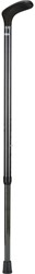 Wandelstok Able2 opvouwbaar carbon soft handvat zwart