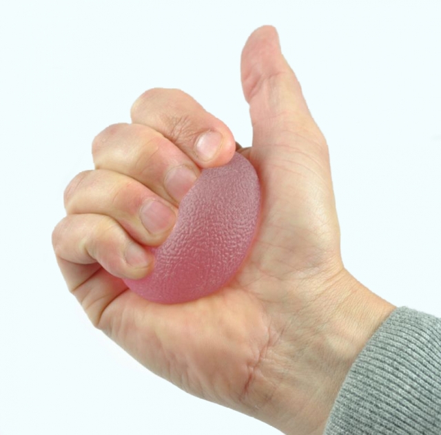 Handtrainer gelbal Able2 Extra Soft roze — Foto 2 van 2