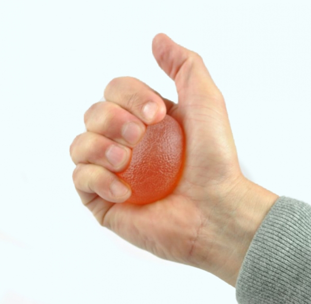 Handtrainer gelbal Able2 Sterk oranje — Foto 2 van 2