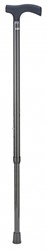 Wandelstok Able2 carbon soft recht handvat zwart