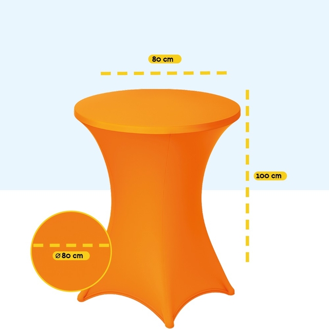 Tafelrok BRASQ voor statafel 80cm oranje — Foto 2 van 2