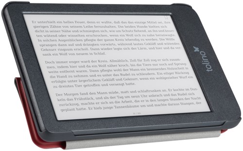 E-reader beschermhoes Tolino Shine Origami rood-2