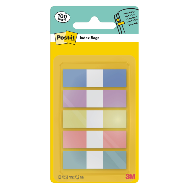 Post-it Indextabs Post-it 683-5PASTEL 11,9x43,2mm small 100 tabs