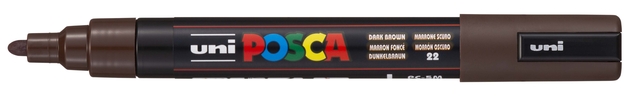 Paintmarker Uni POSCA PC5M medium donkerbruin