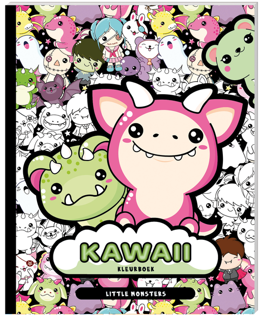 Kleurboek Kawaii Little Monsters