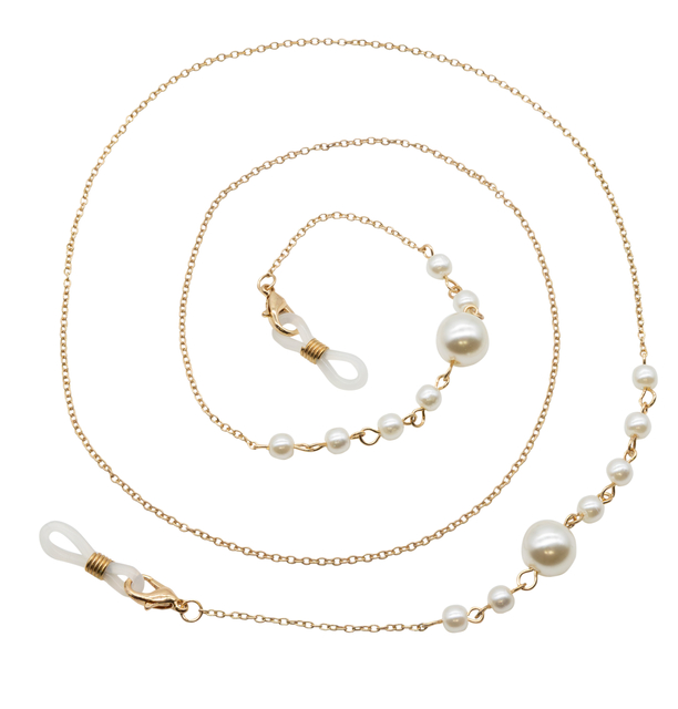 Brillenketting I Need You assorti parels met goud en zilver 4 stuks — Foto 2 van 2