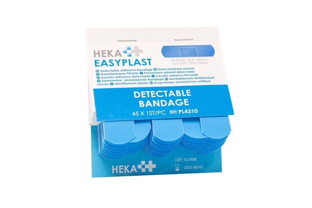 Pleister Heka Easyplast detectable navulling 6x 45 stuks