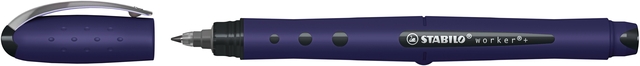 Rollerpen STABILO worker+ Wildflower medium Pruisisch blauw