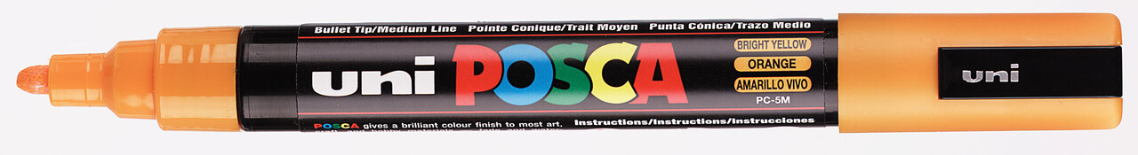 Verfstift Posca PC5M medium oranje afbeelding