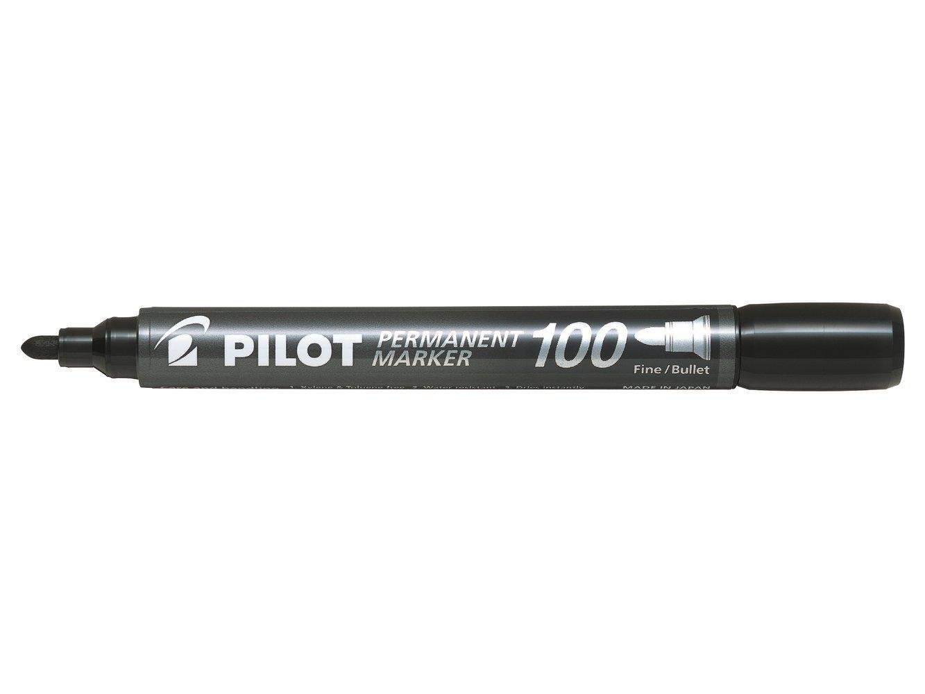 Viltstift PILOT 100 rond fijn zwart afbeelding