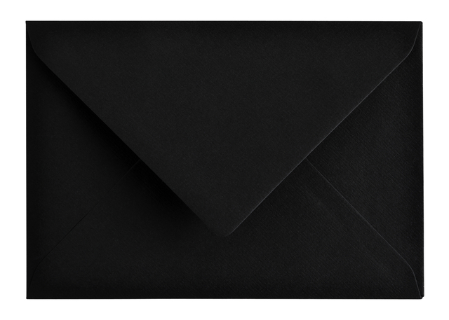 Envelop Papicolor C6 114x162mm ravenzwart pak à 6 stuks — Foto 2 van 2