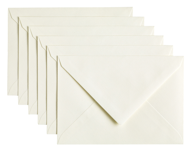 Envelop Papicolor C6 114x162mm anjerwit pak à 6 stuks afbeelding