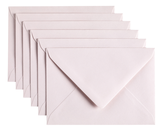Envelop Papicolor C6 114x162mm lichtroze pak à 6 stuks afbeelding