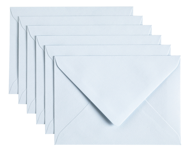 Envelop Papicolor C6 114x162mm babyblauw pak à 6 stuks afbeelding