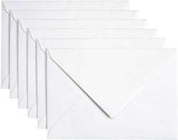 Envelop Papicolor C6 114x162mm metallic parelwit pak à 6 stuks