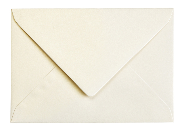 Envelop Papicolor C6 114x162mm metallic ivoor pak à 6 stuks — Foto 2 van 2
