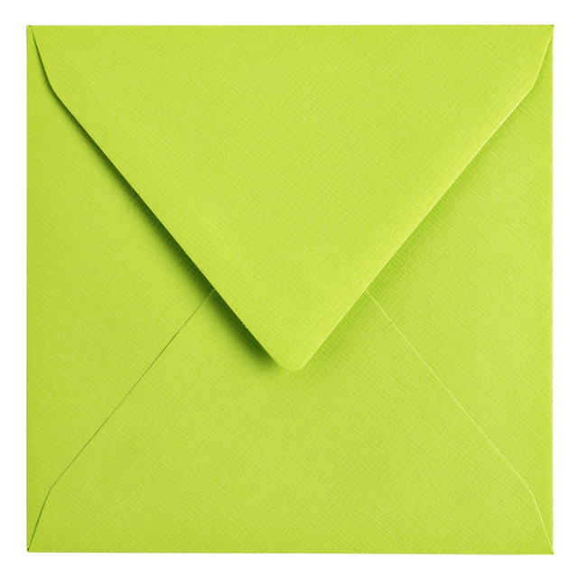 Envelop Papicolor 140x140mm appelgroen pak à 6 stuks — Foto 2 van 2
