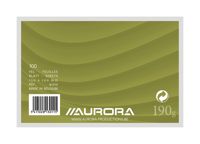 Systeemkaart Aurora 150x100mm blanco 190gr wit 100 vel afbeelding
