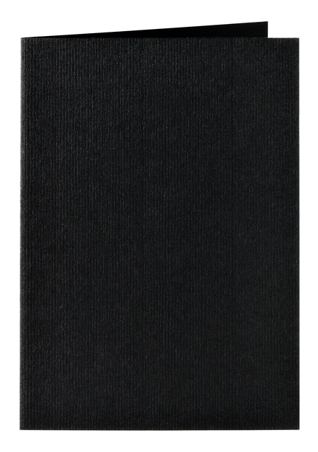Correspondentiekaart Papicolor dubbel 105x148mm ravenzwart pak à 6 stuks afbeelding