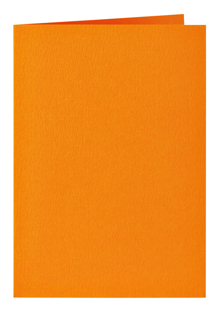Correspondentiekaart Papicolor dubbel 105x148mm oranje pak à 6 stuks afbeelding