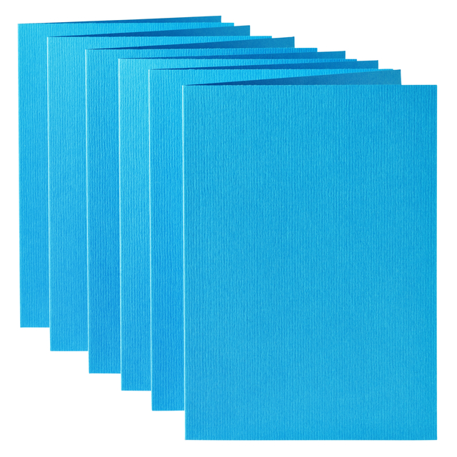 Correspondentiekaart Papicolor dubbel 105x148mm hemelsblauw pak à 6 stuks — Foto 2 van 2