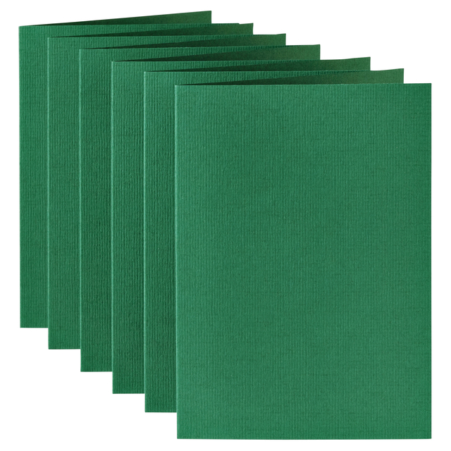 Correspondentiekaart Papicolor dubbel 105x148mm dennengroen pak à 6 stuks — Foto 2 van 2