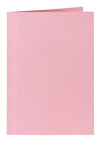 Correspondentiekaart Papicolor dubbel 105x148mm babyroze pak à 6 stuks