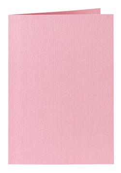 Correspondentiekaart Papicolor dubbel 105x148mm babyroze pak à 6 stuks