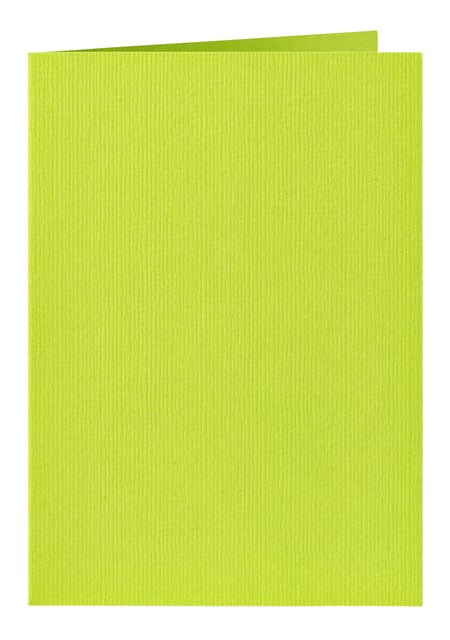 Correspondentiekaart Papicolor dubbel 105x148mm appelgroen pak à 6 stuks afbeelding
