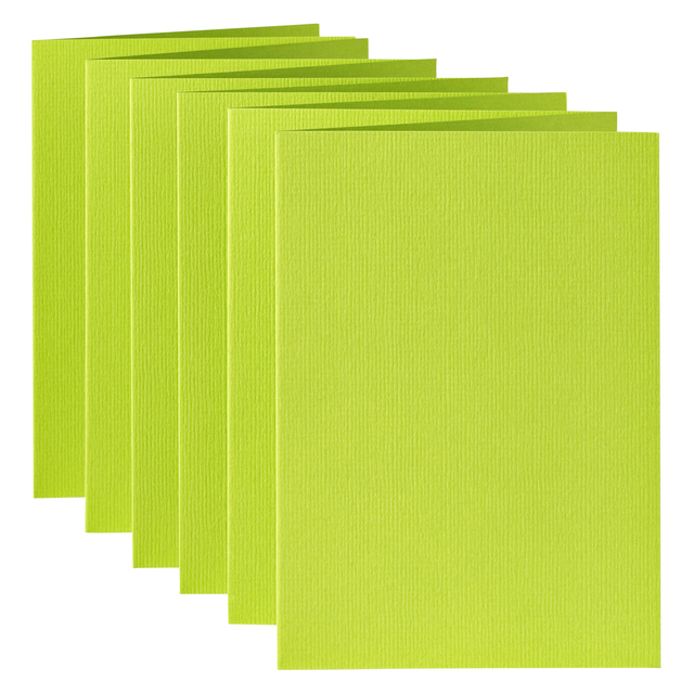 Correspondentiekaart Papicolor dubbel 105x148mm appelgroen pak à 6 stuks — Foto 2 van 2