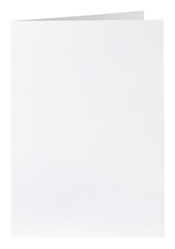 Correspondentiekaart Papicolor dubbel 105x148mm kraft wit pak à 6 stuks