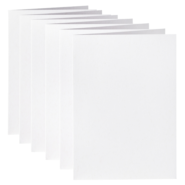 Correspondentiekaart Papicolor dubbel 105x148mm kraft wit pak à 6 stuks — Foto 2 van 2