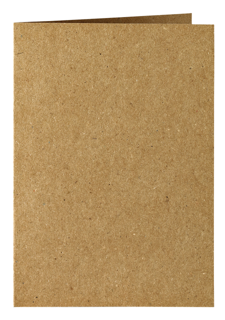 Correspondentiekaart Papicolor dubbel 105x148mm bruin pak à 6 stuks afbeelding