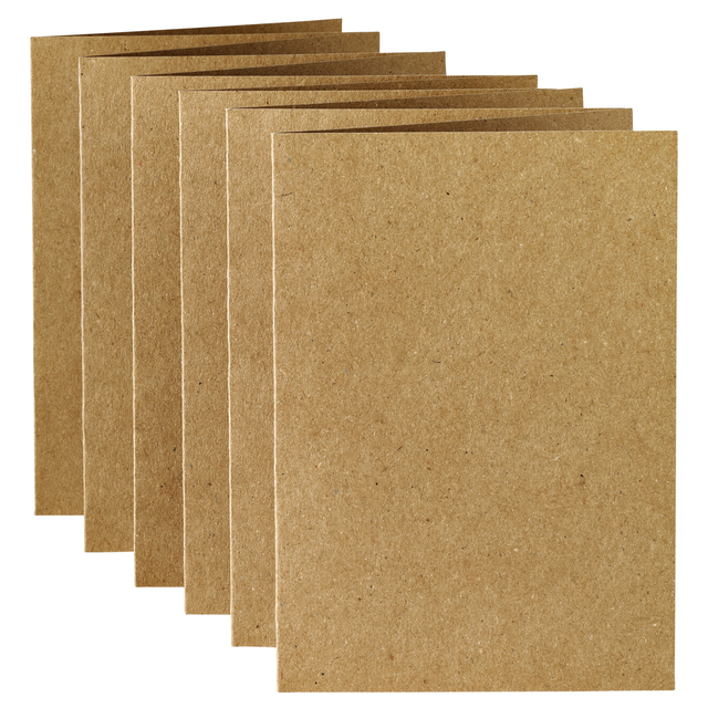 Correspondentiekaart Papicolor dubbel 105x148mm bruin pak à 6 stuks — Foto 2 van 2