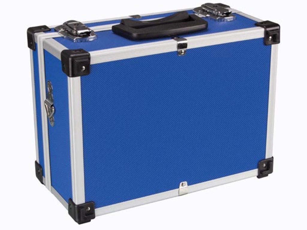 ALUMINIUM GEREEDSCHAPSKOFFER - 320 x 230 x 155 mm - 11,4 L - BLAUW afbeelding