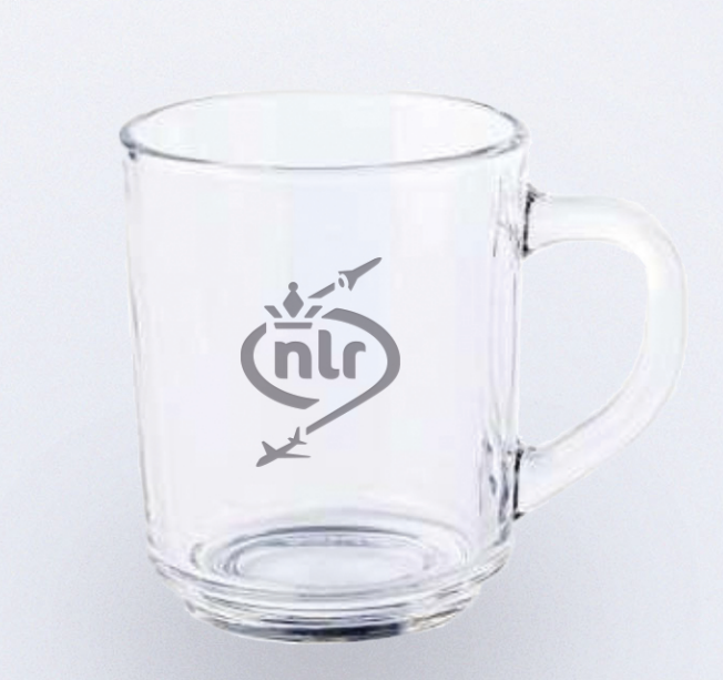 Theeglas 260ml met logo
