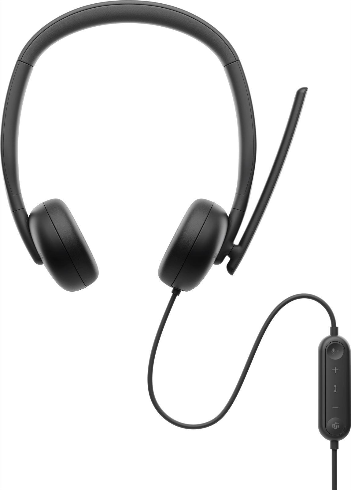 DELL WH3024 Headset Bedraad Hoofdband Oproepen/muziek USB Type-C Zwart afbeelding