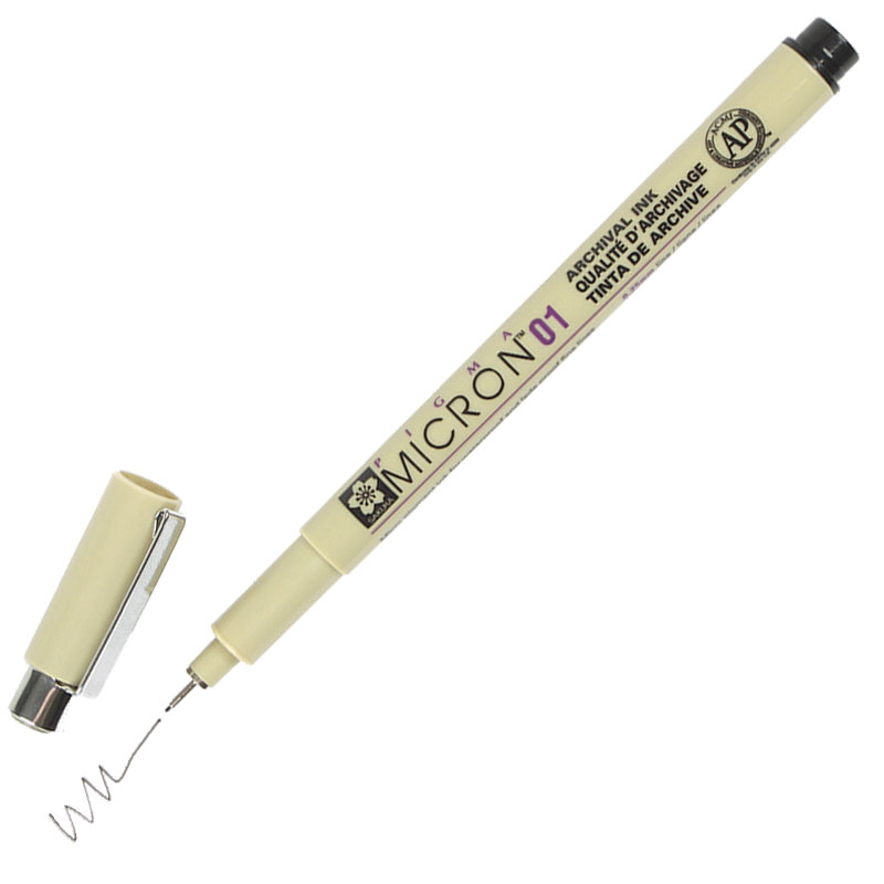 Fineliner Sakura Pigma Micron 01 0.25mm zwart afbeelding