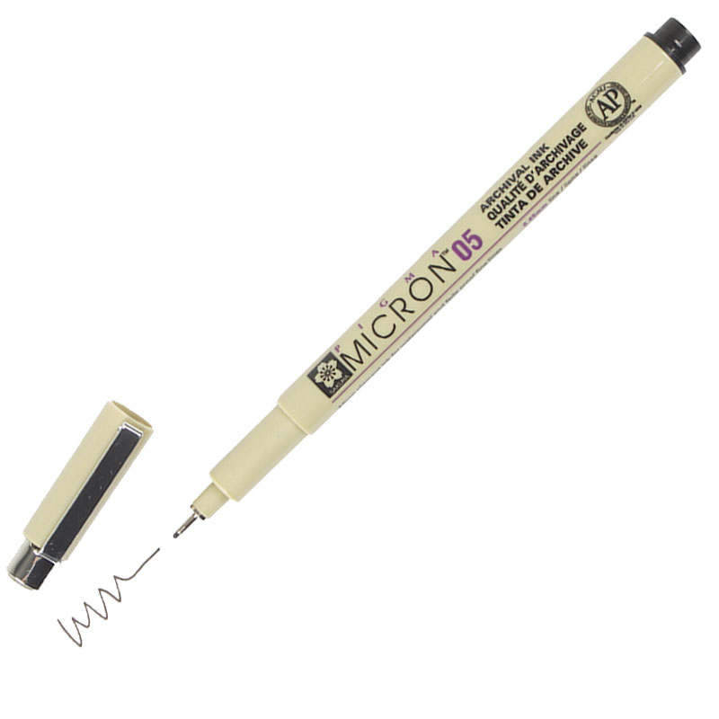 Fineliner Sakura Pigma Micron 005 0.2mm zwart afbeelding