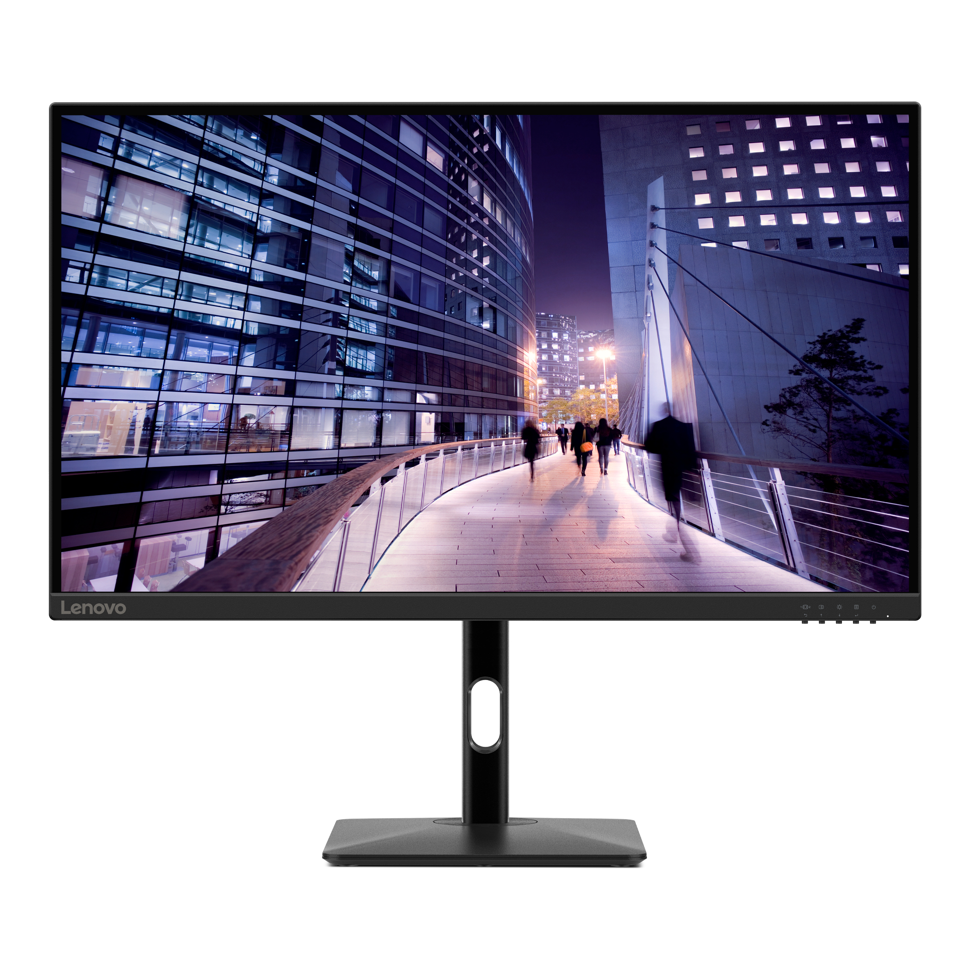 Lenovo N27p LED display 68,6 cm (27") 3840 x 2160 Pixels 4K Ultra HD Zwart afbeelding