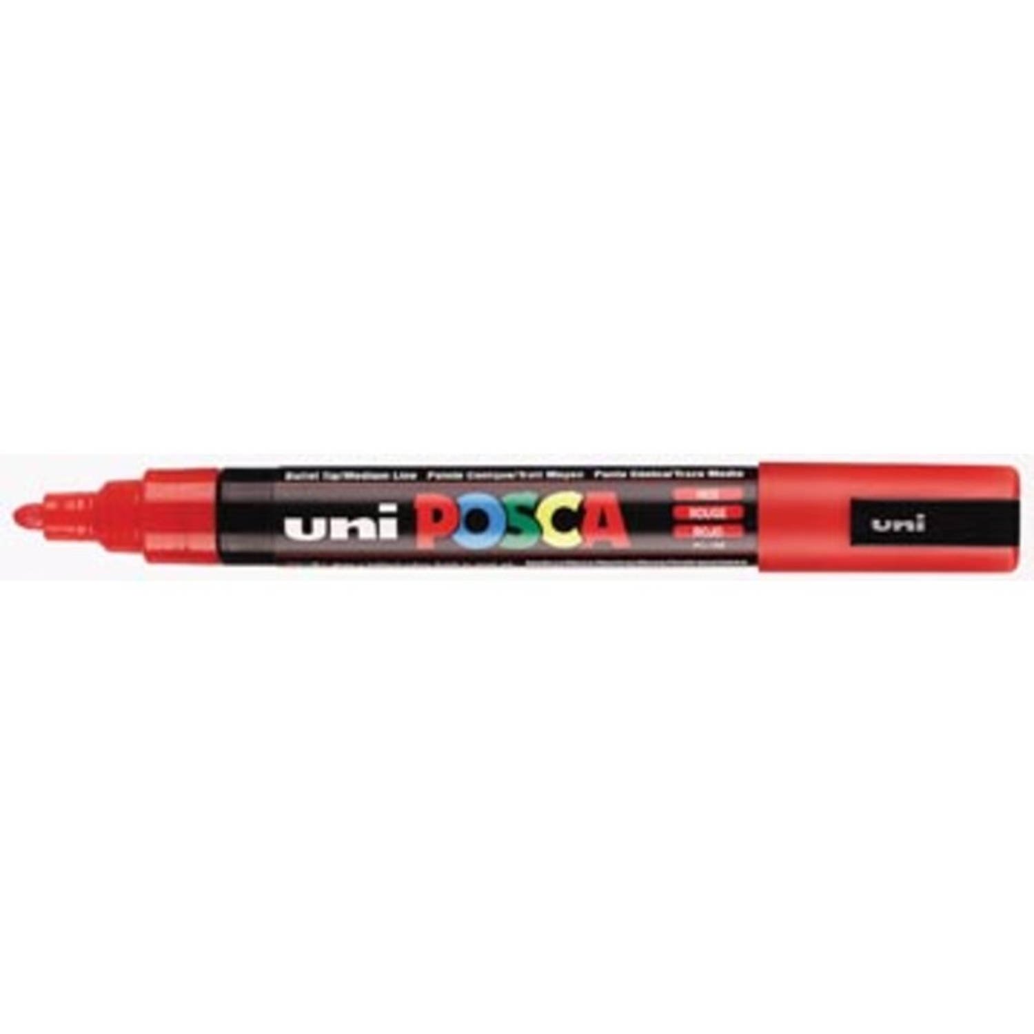 Paintmarker Uni POSCA PC5M medium rood afbeelding