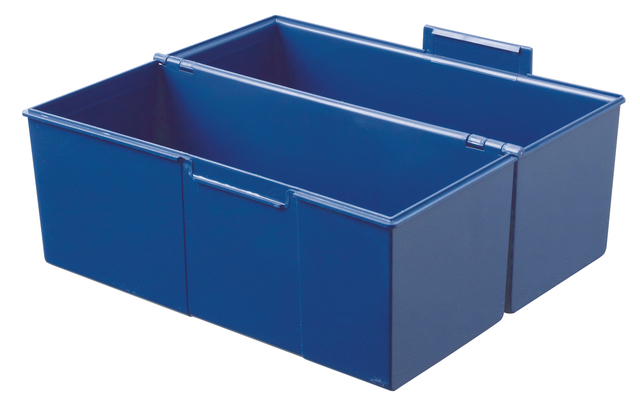Kaartenbak Han breed A5 kunststof blauw afbeelding